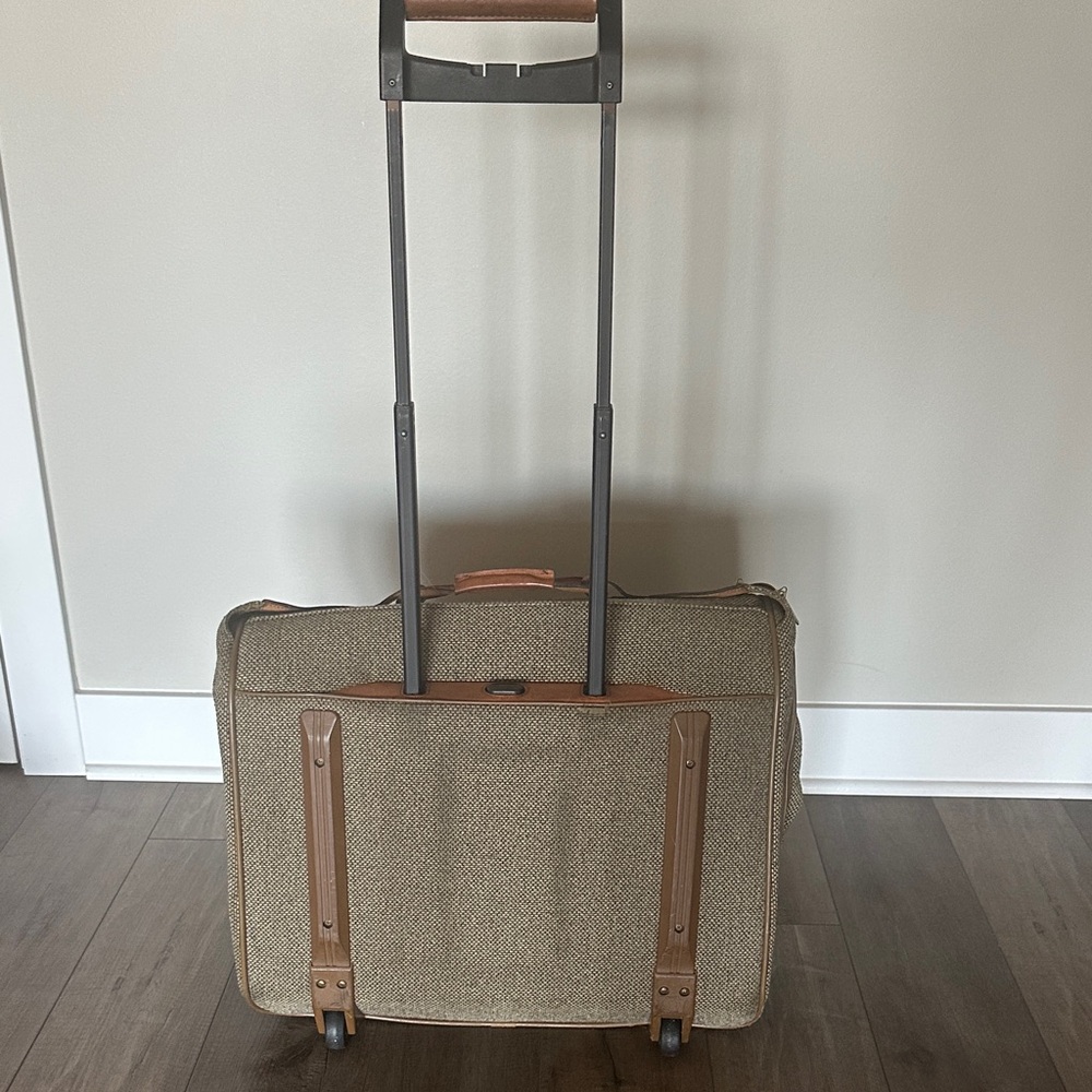 Vintage Hartmann Rolling Garment Bag with Leather Trim - Picture 5 of 6